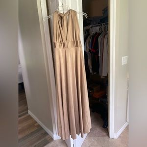 Taupe long dress